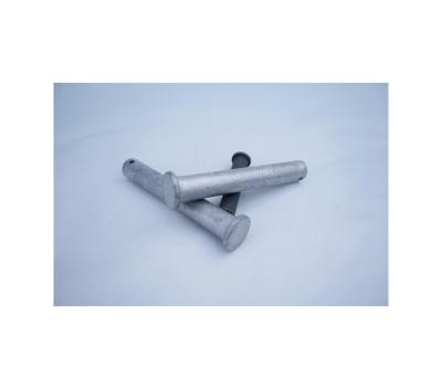 China Antiseptic High Strength Carbon Steel Galvanized Head Locating Pin Flat Clevis Pin for sale