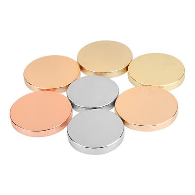 China Variety of Designs Metal Candle Topper Manufacture Candle Lid Candle Lids for Rose Gold Christmas Round Customized Logo Printing 10cm SXR for sale