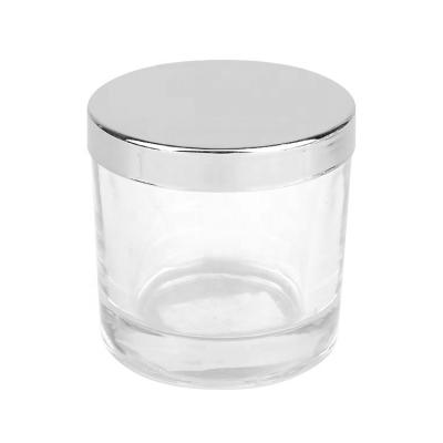 China Non Spill Metal Cup Cap Custom Size Iron Inside Silicone Shinny Candle Jars Lids for sale