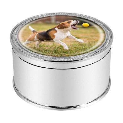 China American Wholesale Mini Dog Cat Human Pets Pets Urns Metal Box Metal Box Pet Memorial Urn for sale