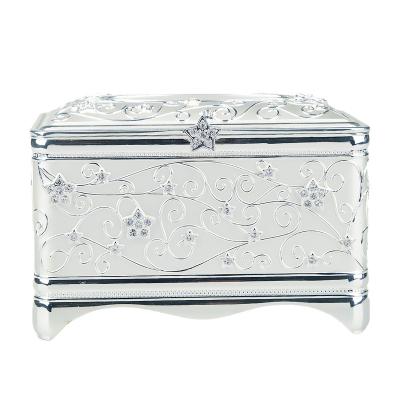 China Durable Eco - Friendly Organization Metal Jewelry Box Customized Earrings Jewelry Boxes With Customizable Logo for sale