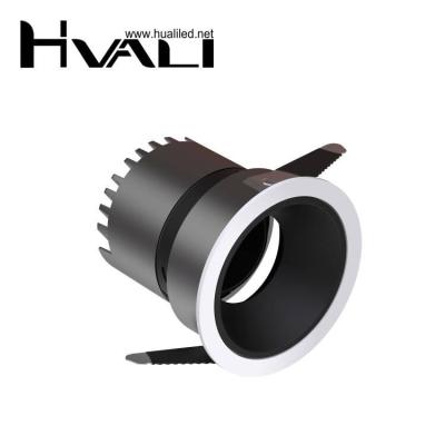 China Modern HUALI  High Quality  Deep Anti-Glare  Adjustable  9W  12W  25W  Living Room COB Down Light LED Spotlights for sale