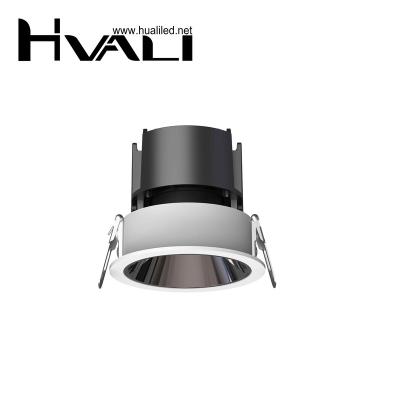 China Modern HUALI New Arrivals Indoor Home Hotel Office Anti-Glare 7W 10W 12W Recessed COB Spot Light for sale