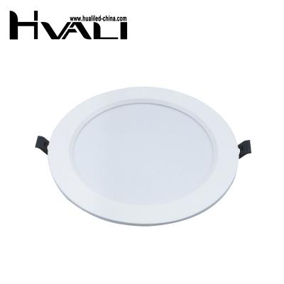 China Modern HUALI Anti-Glare IP44 UGR 19 Recessed 7W 9W 12W 15W 18W 20W 24W White LED Downlight for sale