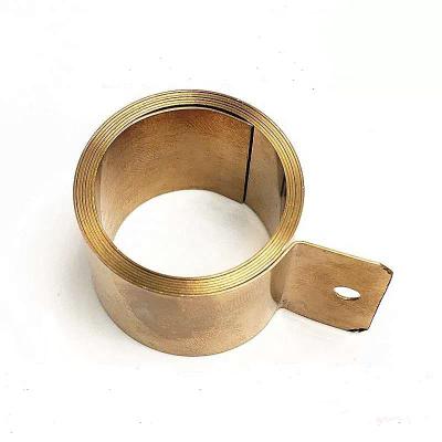 China Apartment ; Leaf ; Sandingsheng Plate Customized High Quality Brass Flat Coil Spiral Constant Power Force Spring for sale