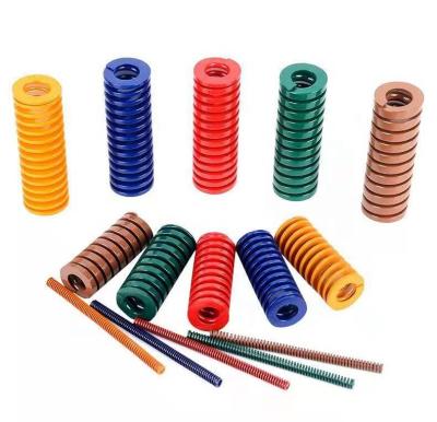 China Spiral Sandingsheng Many Colors High Quality Heavy Load Flat Wire Compression Spring for sale