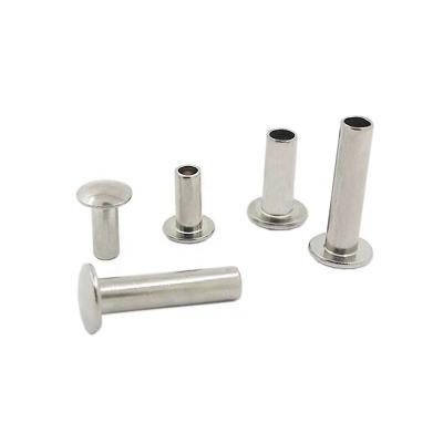 China ZINC Sandingsheng Customized High Quality Carbon Steel Nickel Plated Semi-Tubular Pan Head Rivets DIN 6791 for sale