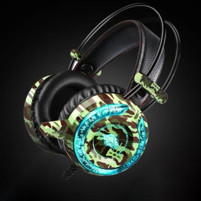 China Hot Selling A5 Headband Gaming Headset With Microphone LED Light Stereo Noise Canceling Over-Ear Earphone For Computer Gamer Laptop PS4 for sale