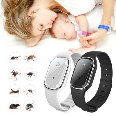 China 2020 Disposable Electronic Ultrasonic Mosquito Repellent Wristband Anti Mosquito Killer Band for sale