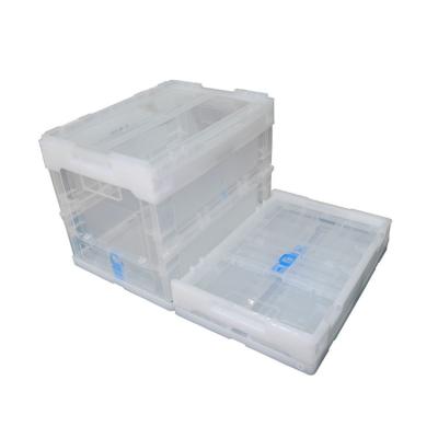 China Best Viable Selling Clear Storage Box TX3626285C Collapsible Folding Storage Box Logo Customization S Logo Medical Crate Plastic Crates for sale