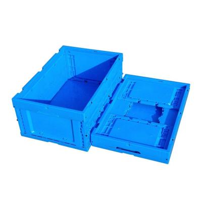 China Box factory price strong solid plastic for fruits and vegetables mold injection crate box with slide shipping crates LX6040255W for sale