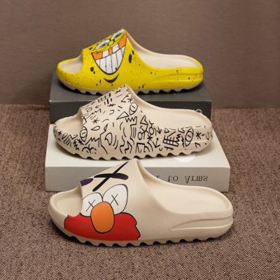 China Cushioning 2022 Summer Yezzy Slipper Slides Plus Size Slippers Character Big Size Slides Shape Yeezy Slides For Men for sale