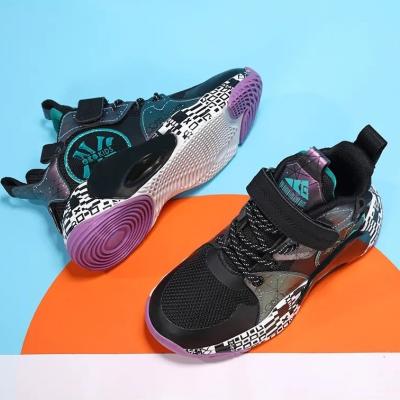 China Factory Custom Outdoor Non-slip Basketball Sneakers Outlet Safety Shoes Non-slip Sports Sneakers Children's Basketball Shoes for sale