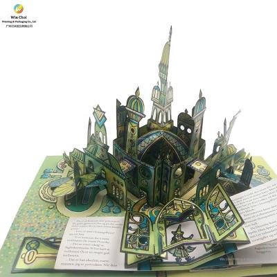 China OEM Chinese Custom Entertainment Manufacturer Complex Handicraft Children 3D Pop Up Book Printing Service for sale