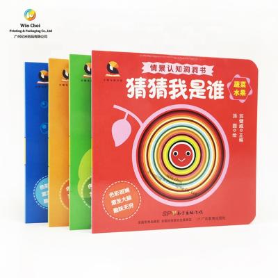 China Children Education Stiffen High Quality Round Corner Children Board Book Color Printing Manufacturing Service Supplier for sale