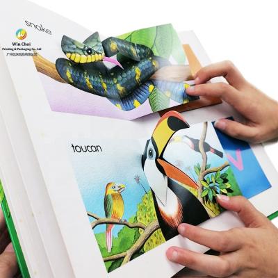 China Hot Stamping Education OEM Alphabet Hardcover Book 3D Kids Pop Books For Children Educational for sale