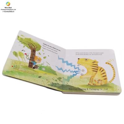 China paper & Cardboard ODM Custom English Children's Activity Kids Books With Music Sound Book for sale