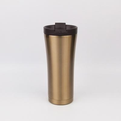 China Double Wall 16oz Stainless Steel Travel Coffee Flask Sustainable Leakproof Insulated Mug for sale