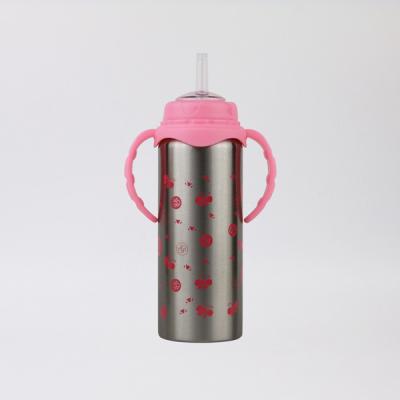 China Double Wall 300ml BPA Free Stainless Steel Thermos Custom Baby Bottle Nipple for sale