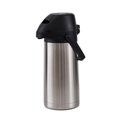 China 1900ml High Quality Lever Action Double Wall Stainless Steel Coffee Thermos Pot Vacuum Airpot Compressor Pot for sale