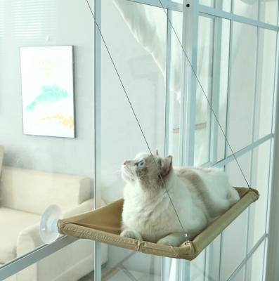 China Breathable Wholesale Removable Window Mounted Pet Sucker Cat Hammock Bed for sale