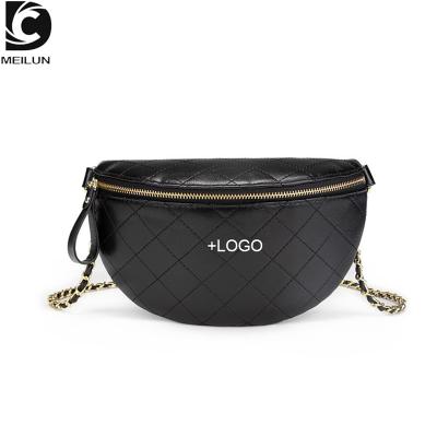 China Wholesale High Quality Custom Leather Water Proof PU Color Women Fanny Pack Waterproof Ladies Waist Bags for sale