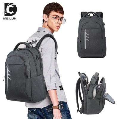 China Fashion hot sale men's USB laptop backpack waterproof business backpack with logo being printed for sale