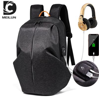 China With 2020 new USB style large capacity fashion bag men's laptop USB backpack DC.MEILUN for sale