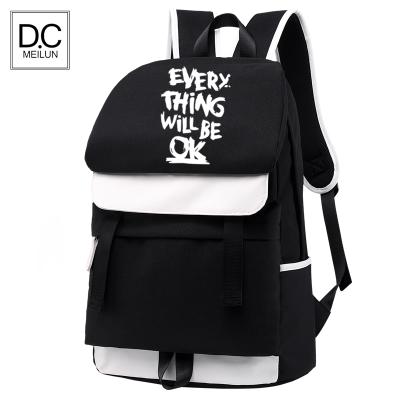 China With meilun 2020 newest style meilun 2020 newest style dc usb cuotom luminous logo schoolbag luminous backpack for sale