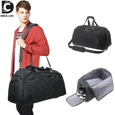 China Custom Logo Fashion Large Capacity Eco-friendly Luxury Men Travel Duffel Bag Black Sports Duffel Bag With Password Lock for sale