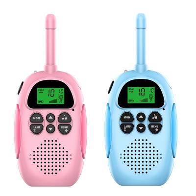 China 3-12 Years Old 2 Pack Kids Walkie Talkies 22 Channels Two Way Radio With Flashlight Intercom Handheld Walkie Talkie for sale