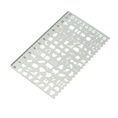 China Fun kids drawing board Amazon hot-selling alphabet metal stencils multiple templates use die-cut stencil for drawings for sale