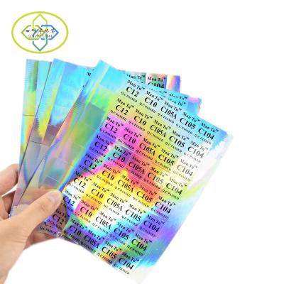 China Custom Laser Anti-Counterfeit Void 3D Label Sticker Hologram Hologram Label Sticker for sale