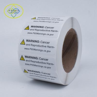 China Customized Export Carton Adhesive Labels Barcode Packing Warning Stickers for sale