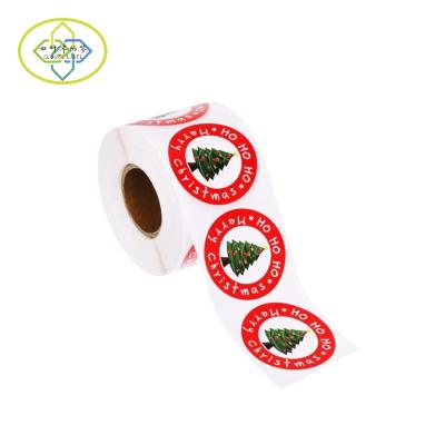 China Fashion Waterproof Private Sticker Waterproof Adhesive Custom Christmas Lucky Label for sale