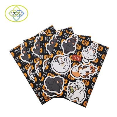 China Custom Scratch-Off Kiss-Cut Printing Waterproof Glossy Label PVC Vinyl Sticker Paper Sheet for sale