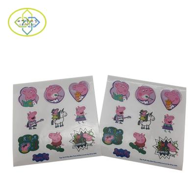 China Custom Fancy Scratch-Off Cartoon Sheets Self Adhesive Kiss-Cut Kids Stickers for sale