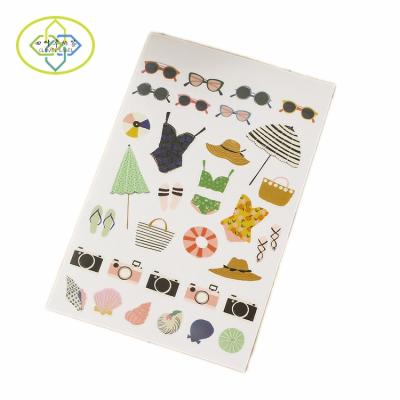 China Waterproof Self Adhesive PVC Vinyl Labels Printing Custom Kiss Cut Sticker Sheet for sale