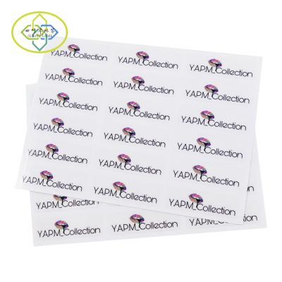 China Waterproof Custom Adhesive Private Stickers Waterproof Clear Transparent Lipstick Tube Cosmetics Sticker Labels for sale