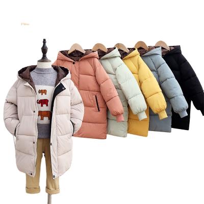 China Long Lasting High Quality Winter Warm And Windproof Children's Zipper Design Mid Length Children's Unisex Coat Clothing for sale