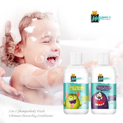 China MOM'S Organic LITTLE MONSTER Kid's Curly Hair Care Set Kit Replenishing Gently cleanse your child's sensitive skin and hair for sale