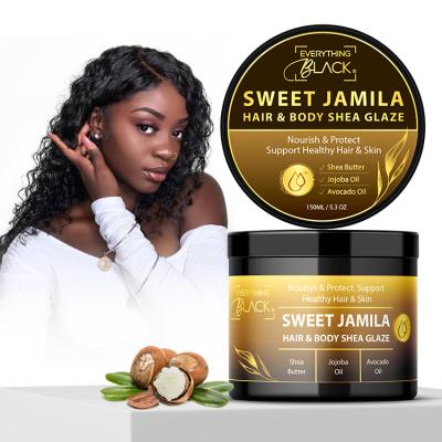 China Organic Best Jamilia Soft Luster Wavy Edge Wavy Locs Shea Butter Glaze Hair Styling Products For Hair Stylists for sale