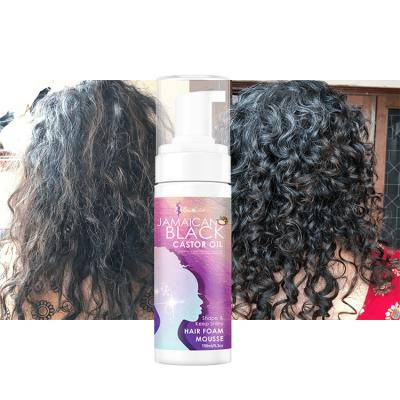 China Organic New Arrival Curly Hair Mousse Light Hold Alcohol Free Styling Private Label for sale