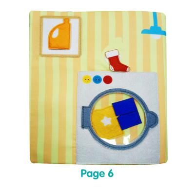 China Study of high quality baby's first soft cloth cloth book to book daily life for sale