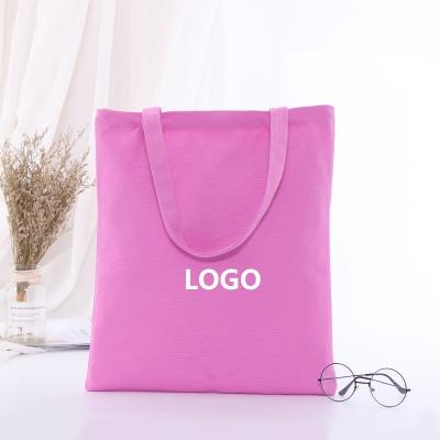 China China Factory Manufacturer Heavy Custom Logo Printing Sublimation Single Empty Hot Pink Ladies Tote Bag With Zipper for sale