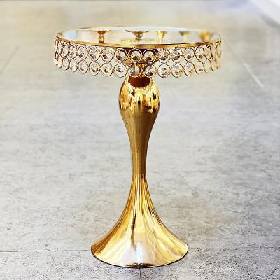 China JX010 France wedding decoration golden square set of 3 trays birthday wedding decoration cake stand for wedding cakes party wedding decoration for sale