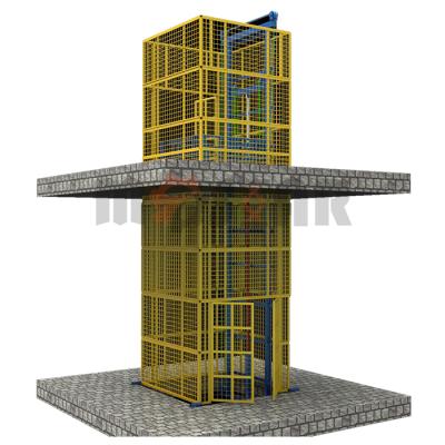 China Building Material Shops 3.938m Goods Elevator Lift Small Goods Lift Hydraulic Goods Elevator for sale