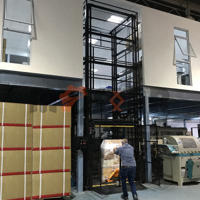 China Goods Platform Lift Caged Mezzanine Lift Goods Platform Lift Hydraulic Platform Lifter for sale