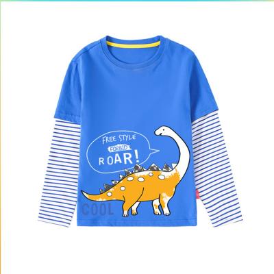 China Wholesale Anti-Shrink Children's Long Sleeve School Pullover Hoodies Kids Tops Fashionable Fake Two Pieces for sale