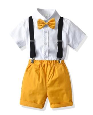 China Big Boy Kids Summer Dressing Set Baby Boy Casual Gentleman Clothes Set for sale